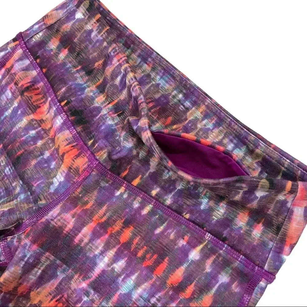 ALO Yoga Bhakti Print Goddess Ribbed Legging Size Small